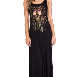 Lauren Moshi Rasta lion maxi cotton dress